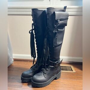 Obsidian Combat Boots